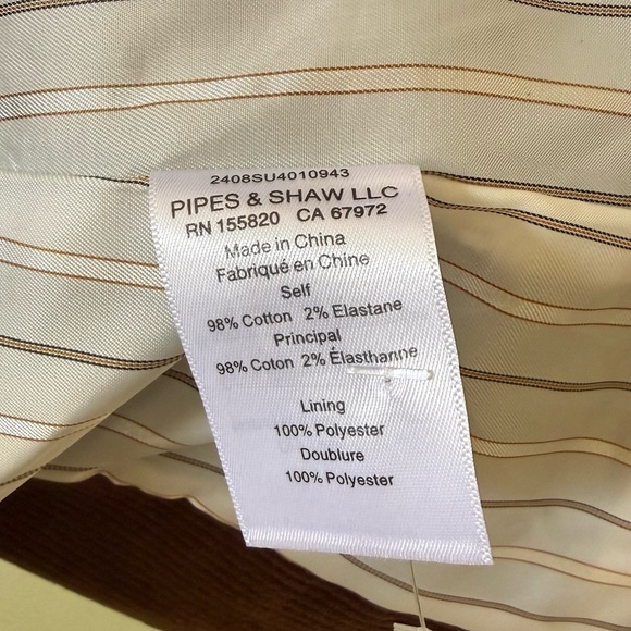 VERONICA BEARD Reagan Corduroy Dickey Jacket Dark Cocoa Brown Sz 0 - Picture 10 of 10